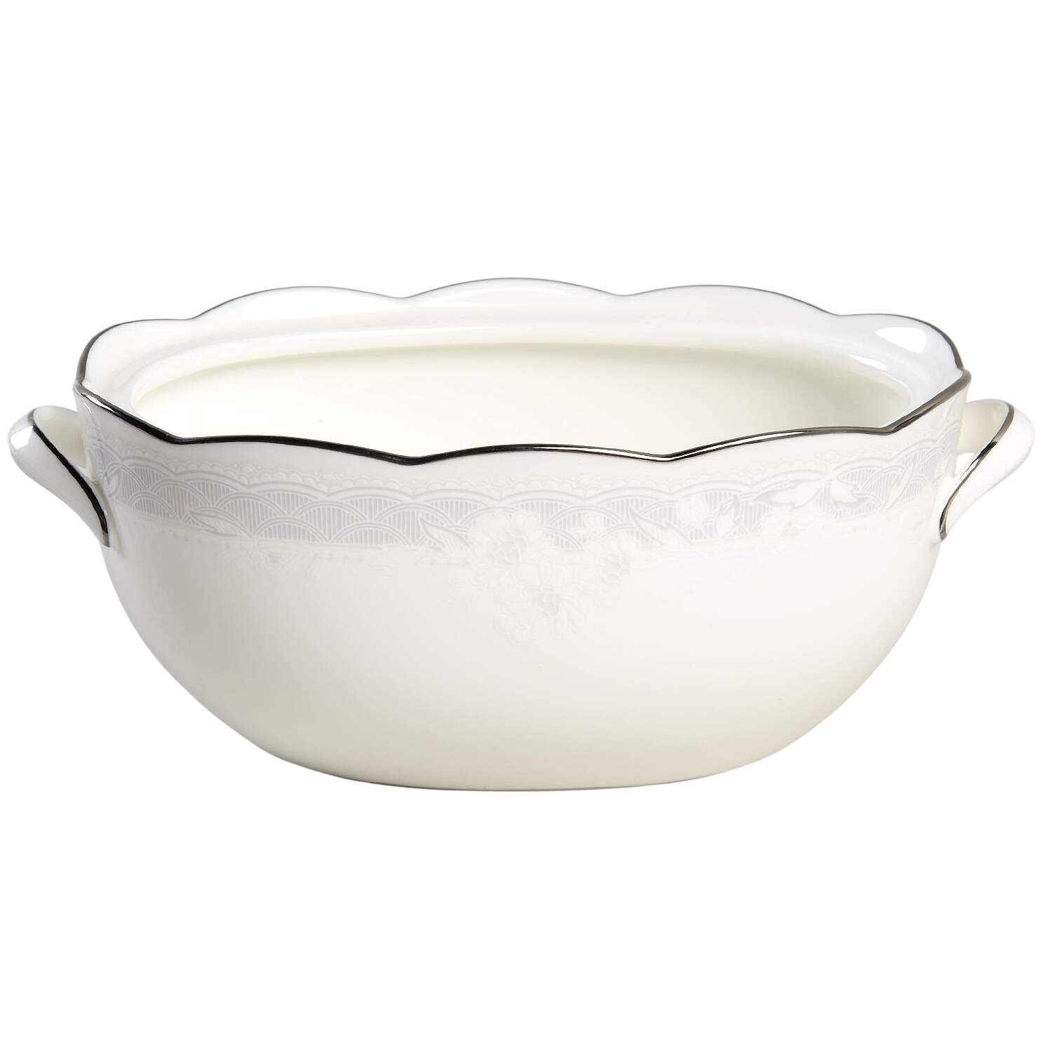 Victorian Lace Gravy Boat No Lid by Noritake-1