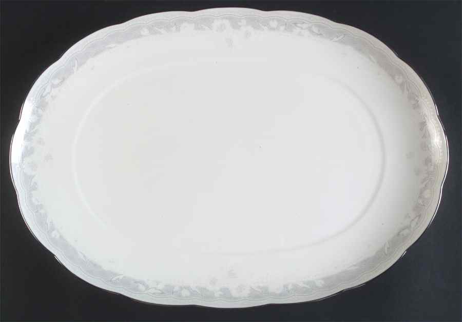 Victorian Lace 16" Oval Serving Platter by Noritake-1