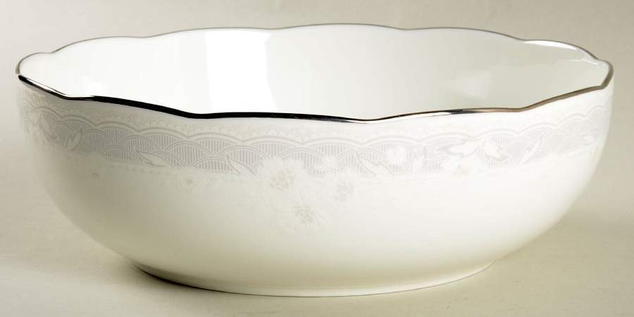 Victorian Lace 8" Round Vegetable Bowl by Noritake-1