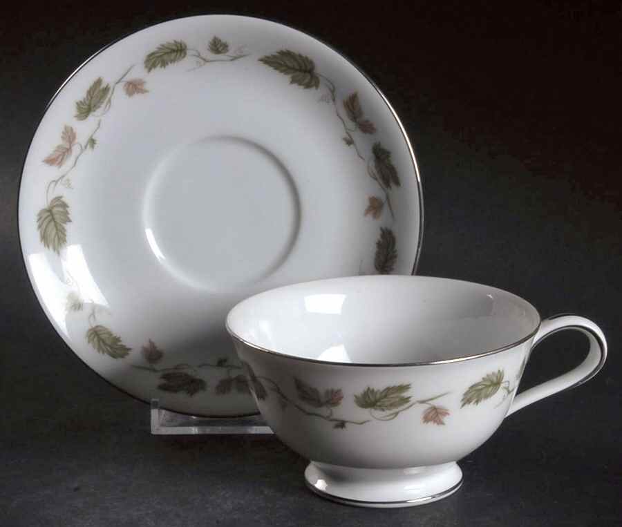 Vineyard Footed Cup & Saucer Set by Noritake-1