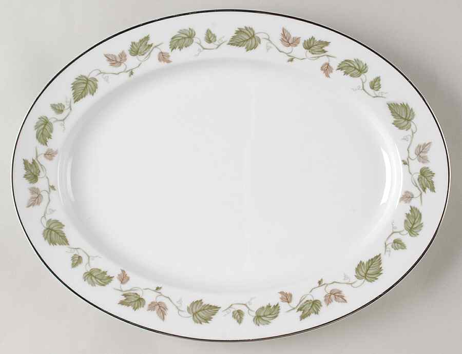 Vineyard 13" Oval Serving Platter by Noritake-1