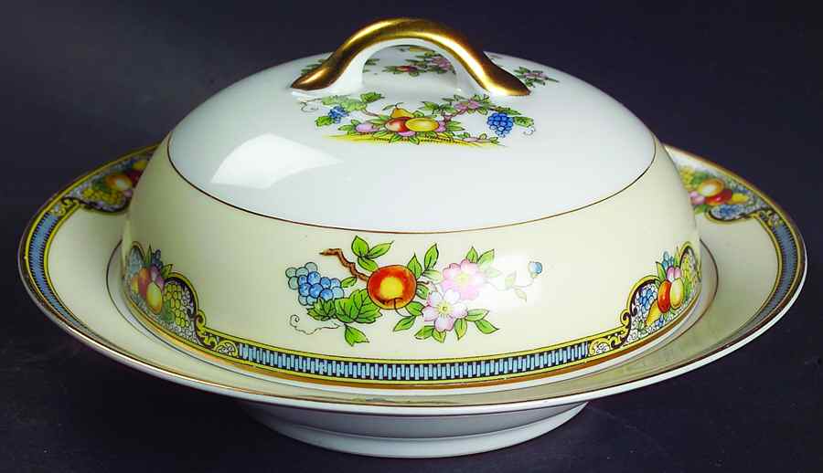 Vintonia Round Covered Butter by Noritake-1