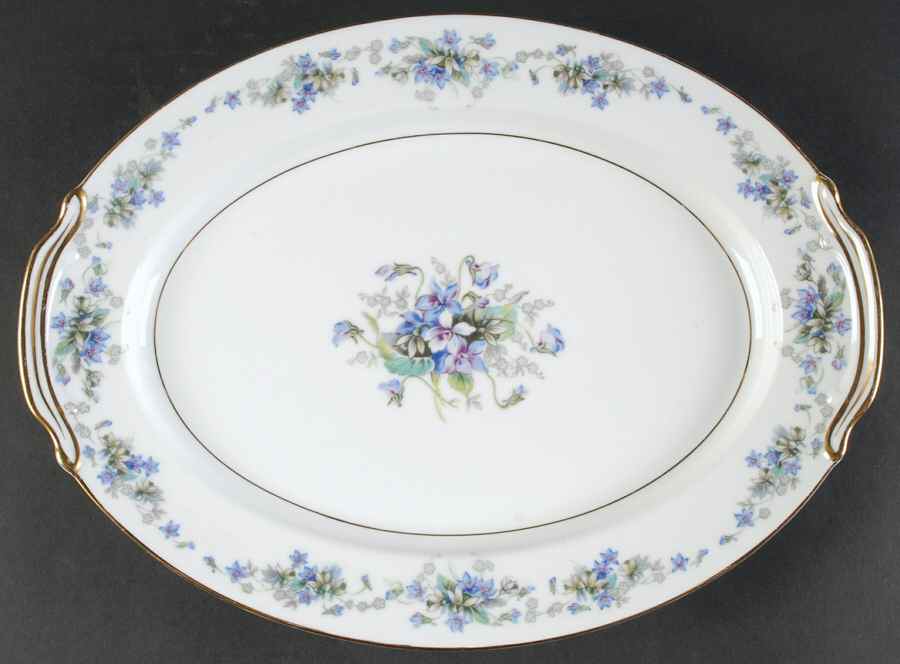 Violette 14" Oval Serving Platter by Noritake-1