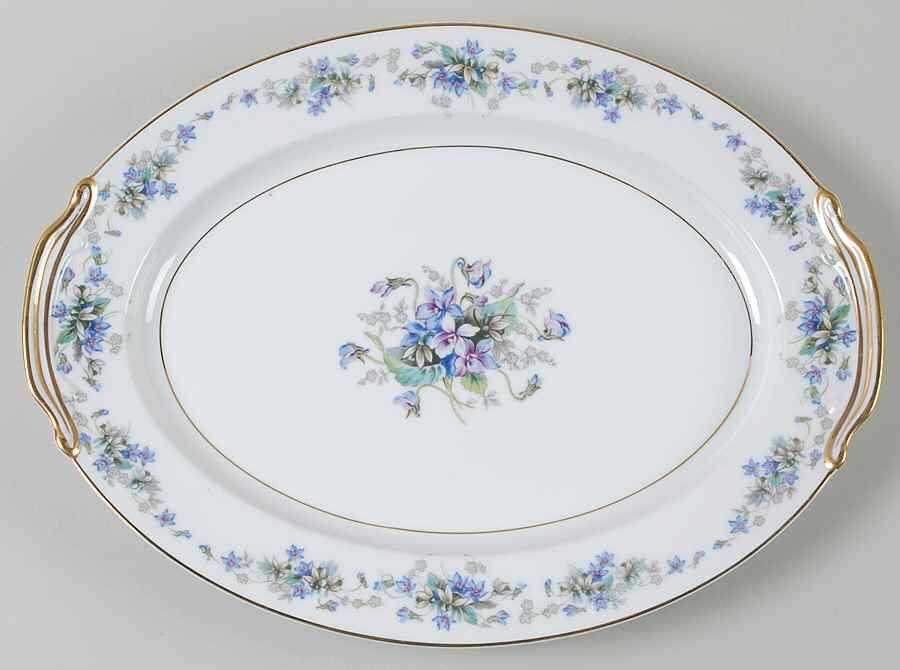 Violette 13" Oval Serving Platter by Noritake-1