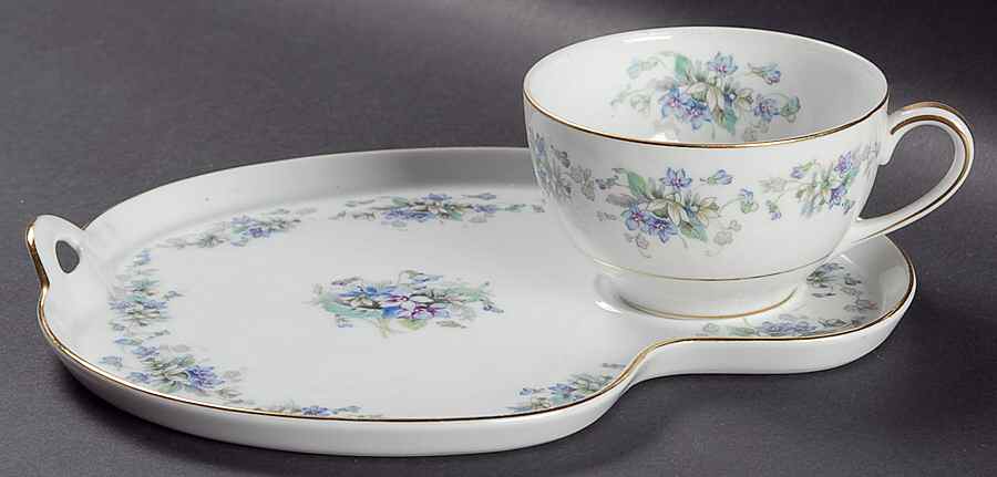 Violette Snack Plate & Cup Set by Noritake-1