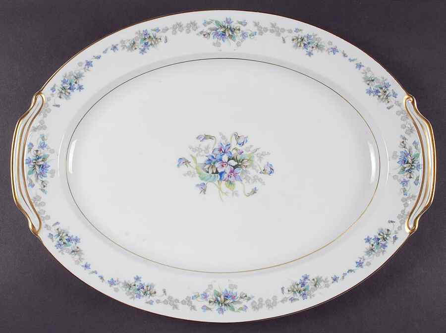 Violette 16" Oval Serving Platter by Noritake-1