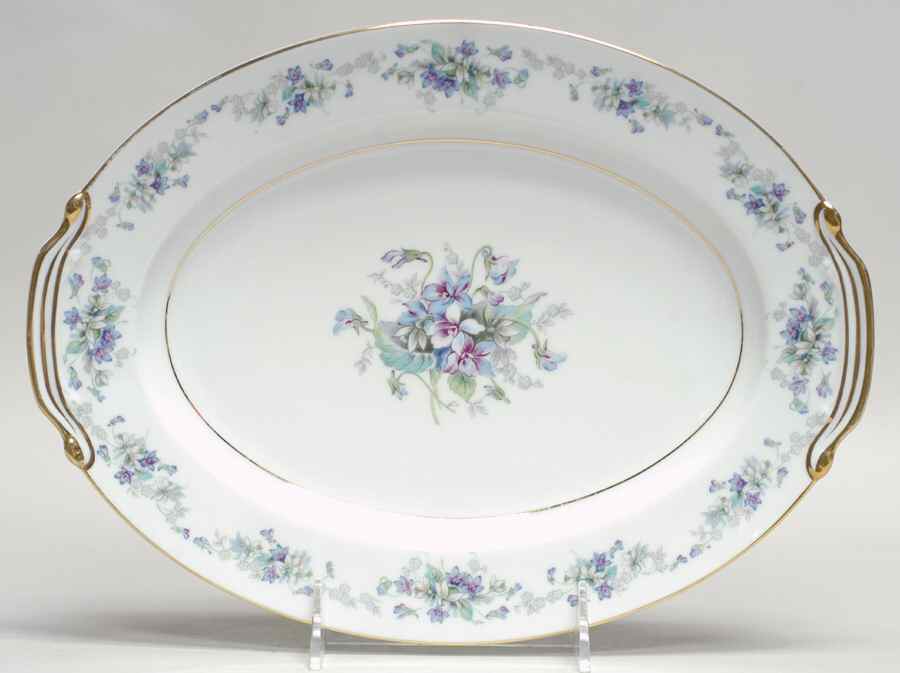 Violette 11" Oval Serving Platter by Noritake-1