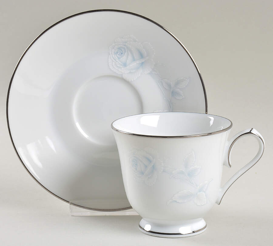 Virtue Footed Cup & Saucer Set by Noritake-1