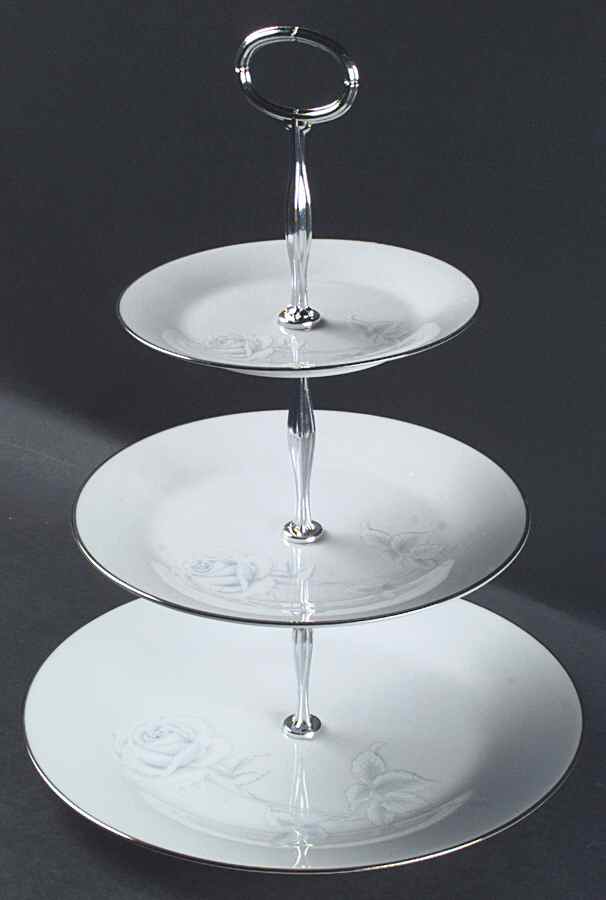 Virtue 13 7/8"-14 1/4" 3-Tiered Serving Tray(DP,SP,BB) HC by Noritake-1