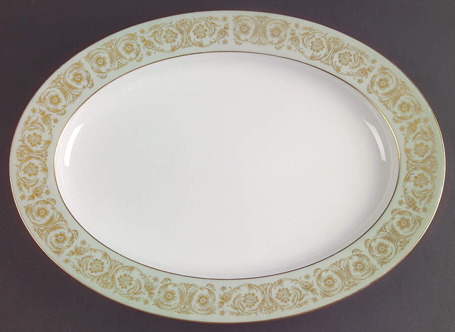 Viscount 16" Oval Serving Platter by Noritake-1