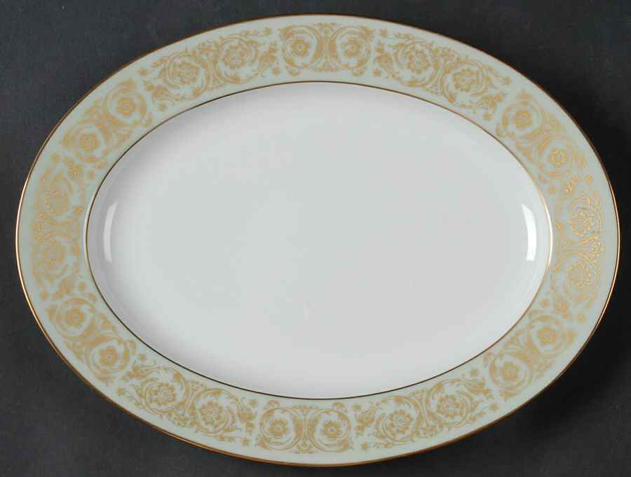 Viscount 11" Oval Serving Platter by Noritake-1