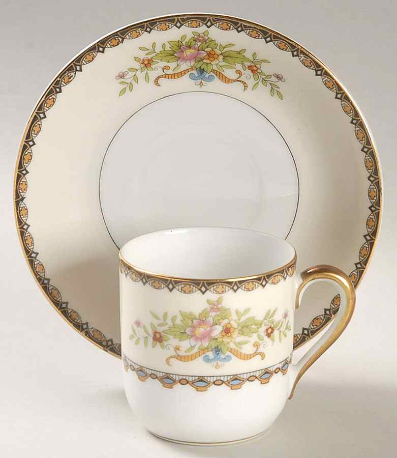 Visalia Flat Demitasse Cup & Saucer Set by Noritake-1