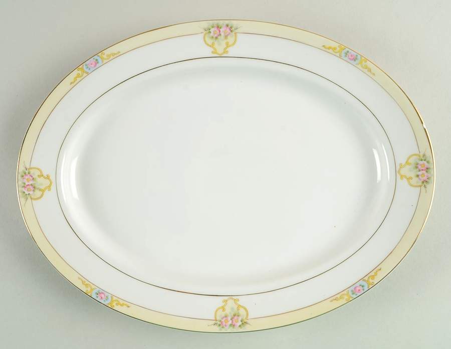 The Vitry 11" Oval Serving Platter by Noritake-1