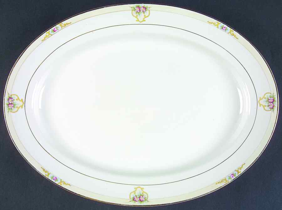 The Vitry 14" Oval Serving Platter by Noritake-1