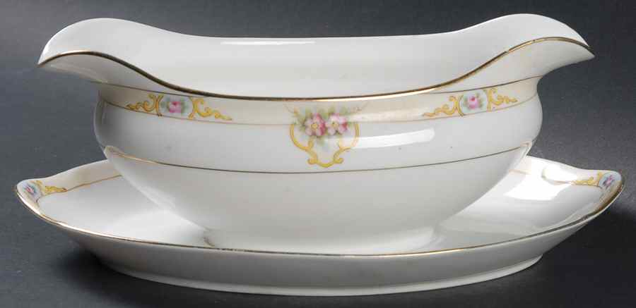 The Vitry Gravy Boat with Attached Underplate by Noritake-1