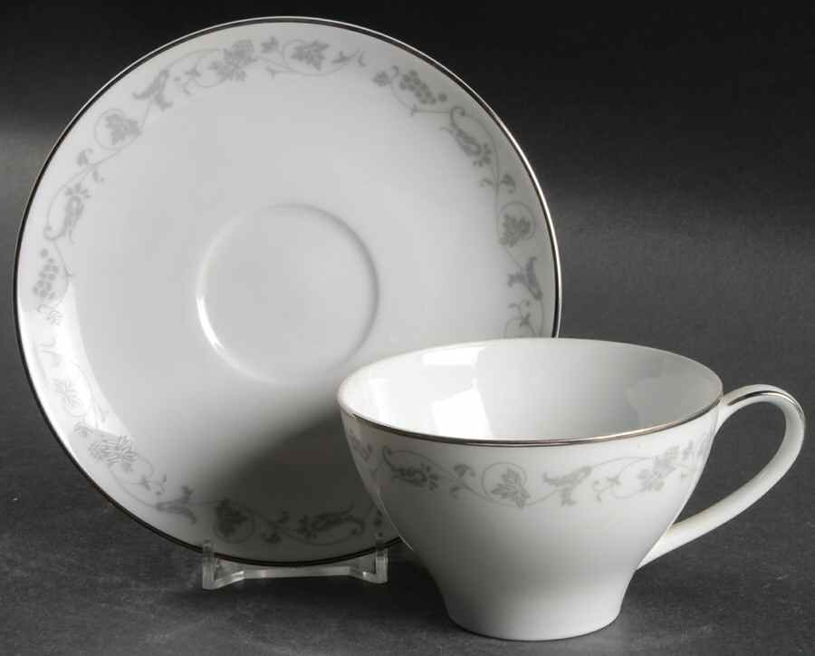 Vivian Flat Cup & Saucer Set by Noritake-1