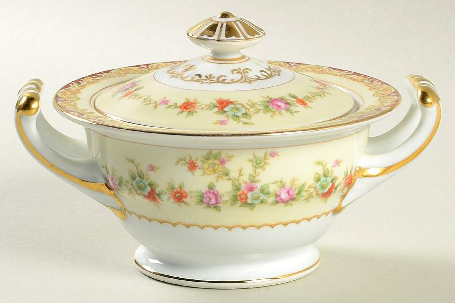Vivian Sugar Bowl & Lid by Noritake-1