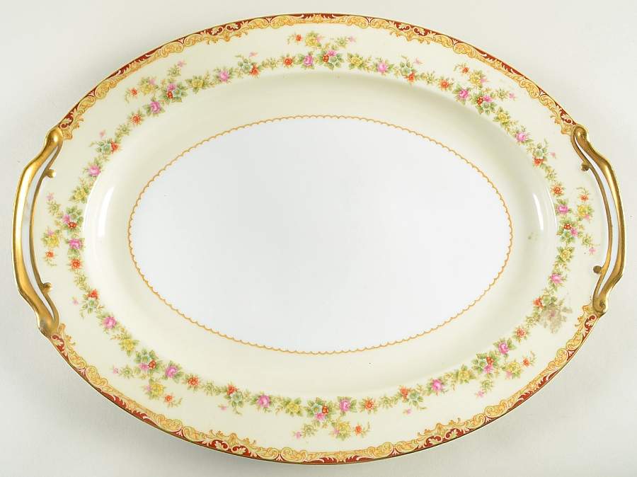 Vivian 16" Oval Serving Platter by Noritake-1