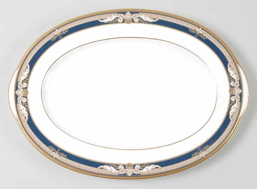 Voltaire 12" Oval Serving Platter by Noritake-1