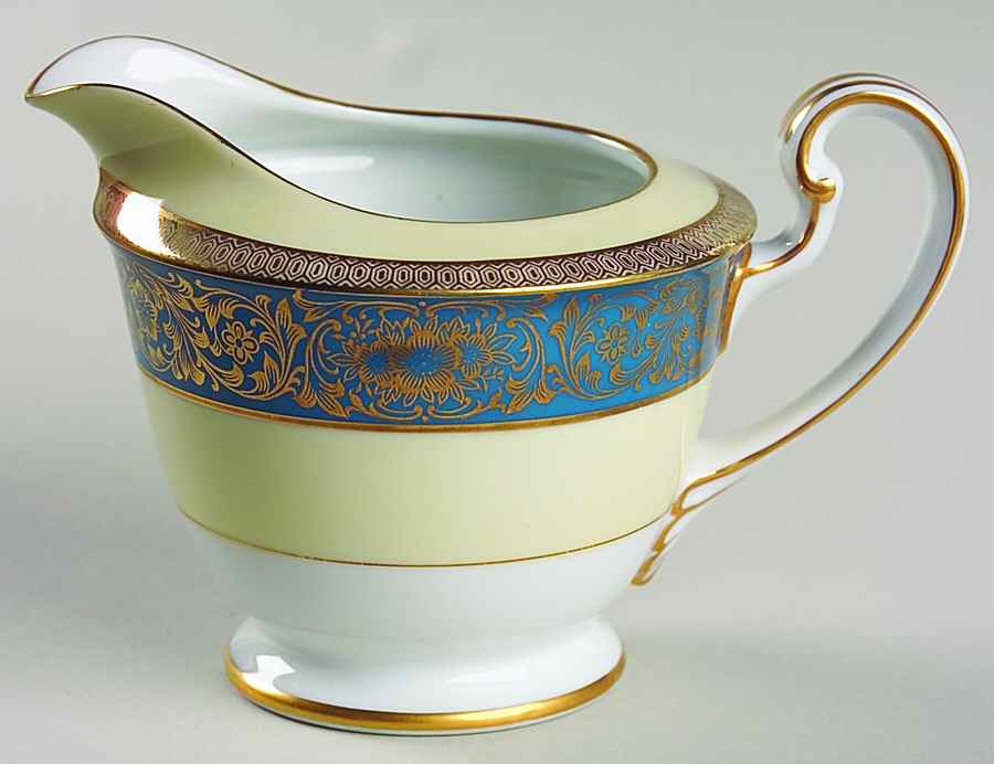 Vornay Blue Creamer by Noritake-1