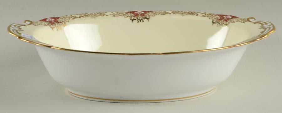 Vornay Red 10" Oval Vegetable Bowl by Noritake-1