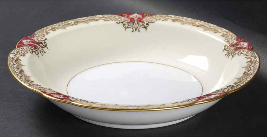 Vornay Red Rim Soup Bowl by Noritake-1