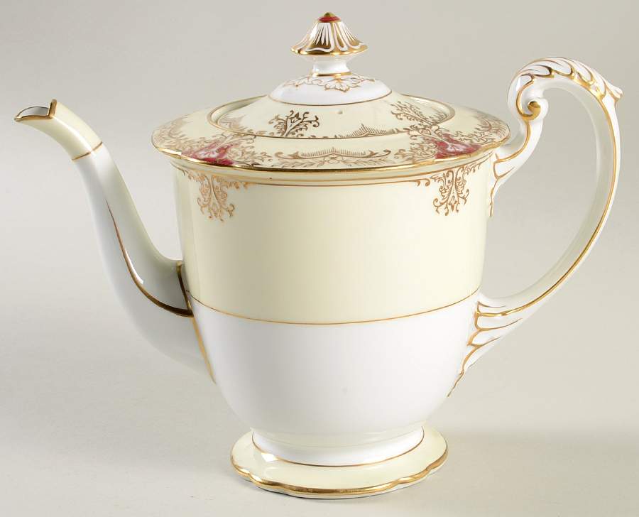 Vornay Red Teapot & Lid by Noritake-1