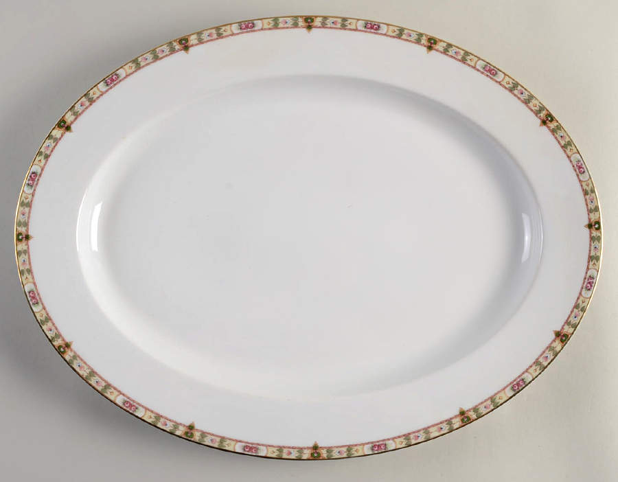 Wadleigh 18" Oval Serving Platter by Noritake-1