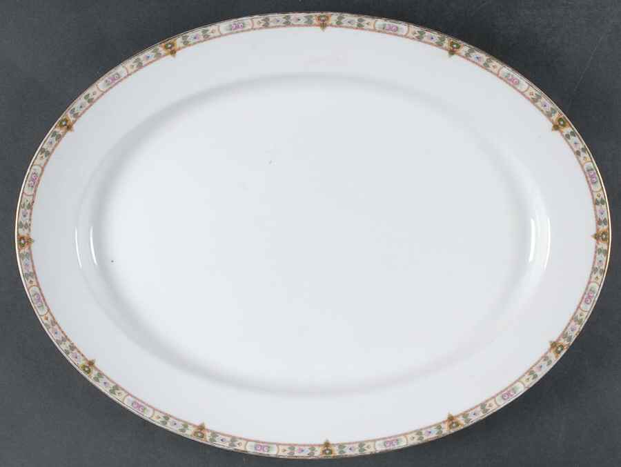 Wadleigh 17" Oval Serving Platter by Noritake-1