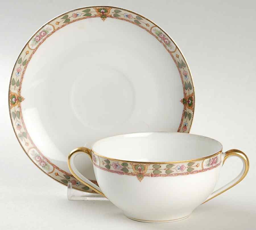 Wadleigh Flat Bouillon Cup & Saucer by Noritake-1