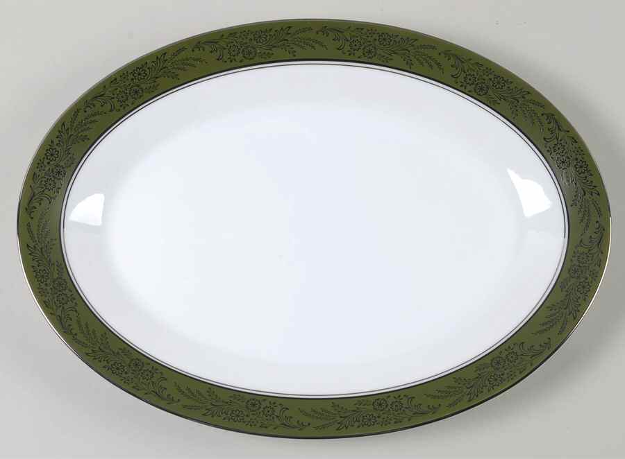 Walden 14" Oval Serving Platter by Noritake-1
