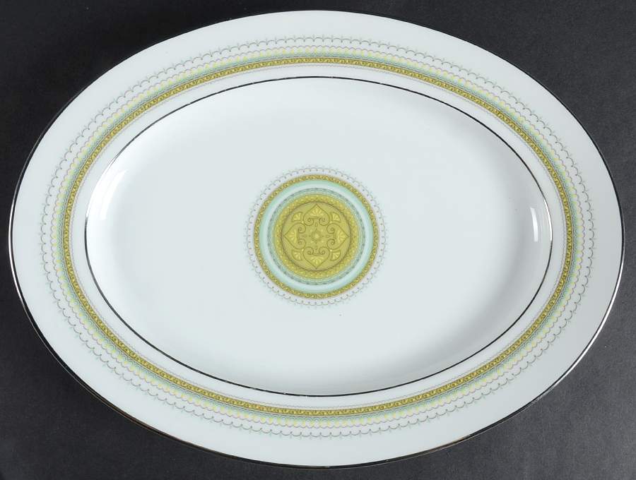 Waltz 11" Oval Serving Platter by Noritake-1