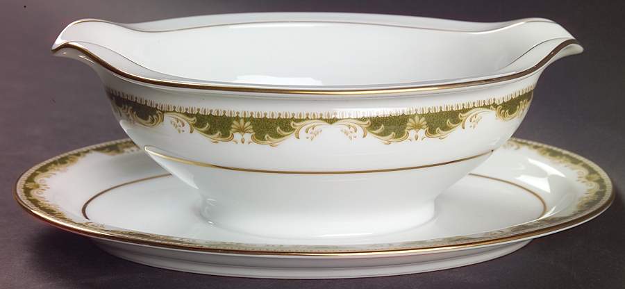 Warrington Gravy Boat with Attached Underplate by Noritake-1