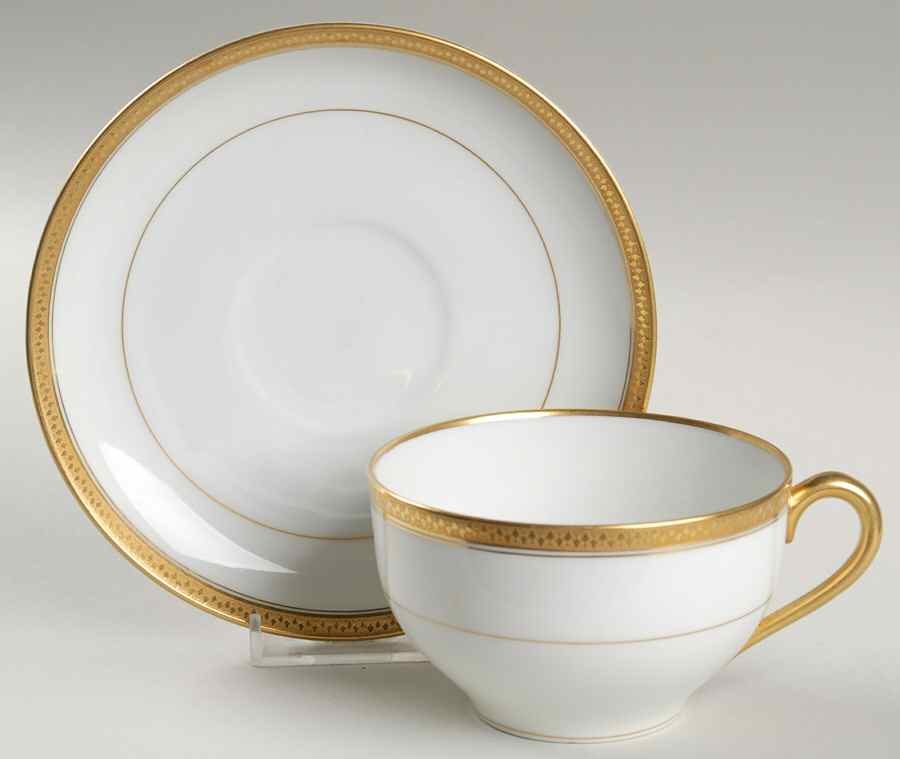 Washington Flat Cup & Saucer Set by Noritake-1
