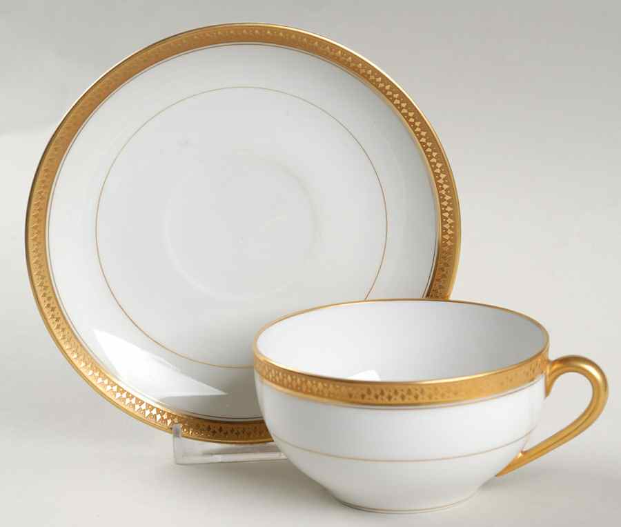 Washington Flat Cup & Saucer Set by Noritake-1
