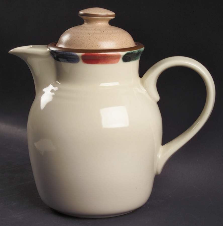 Warm Sands Tea/Coffee Pot & Lid by Noritake-1