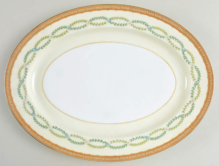 Watteau 13" Oval Serving Platter by Noritake-1
