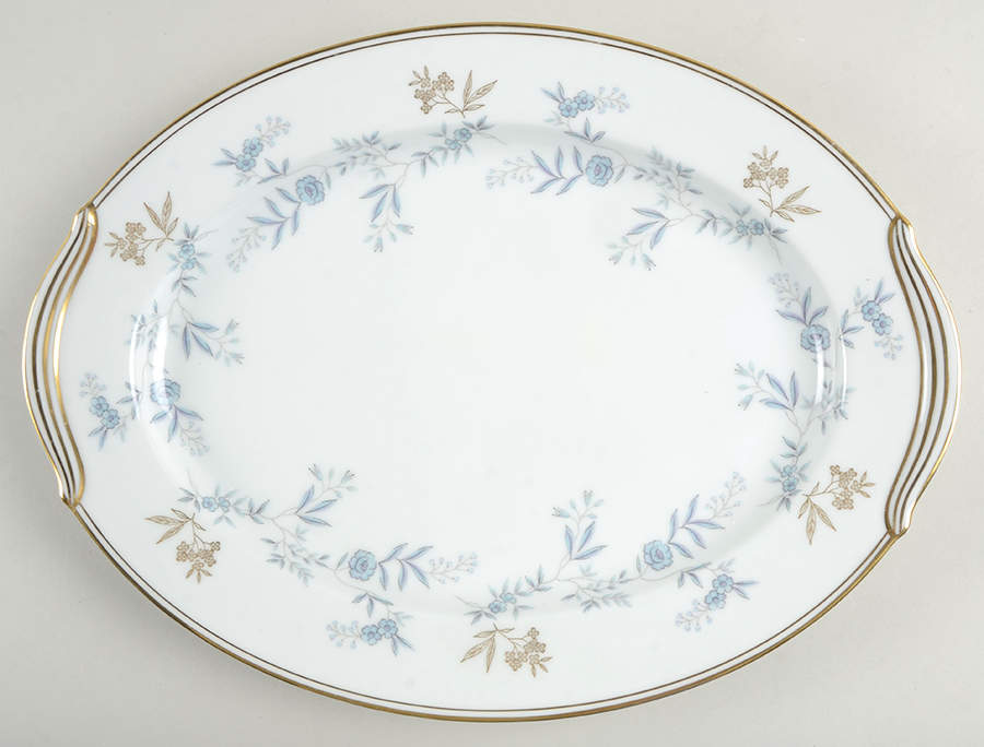 Waverly 13" Oval Serving Platter by Noritake-1