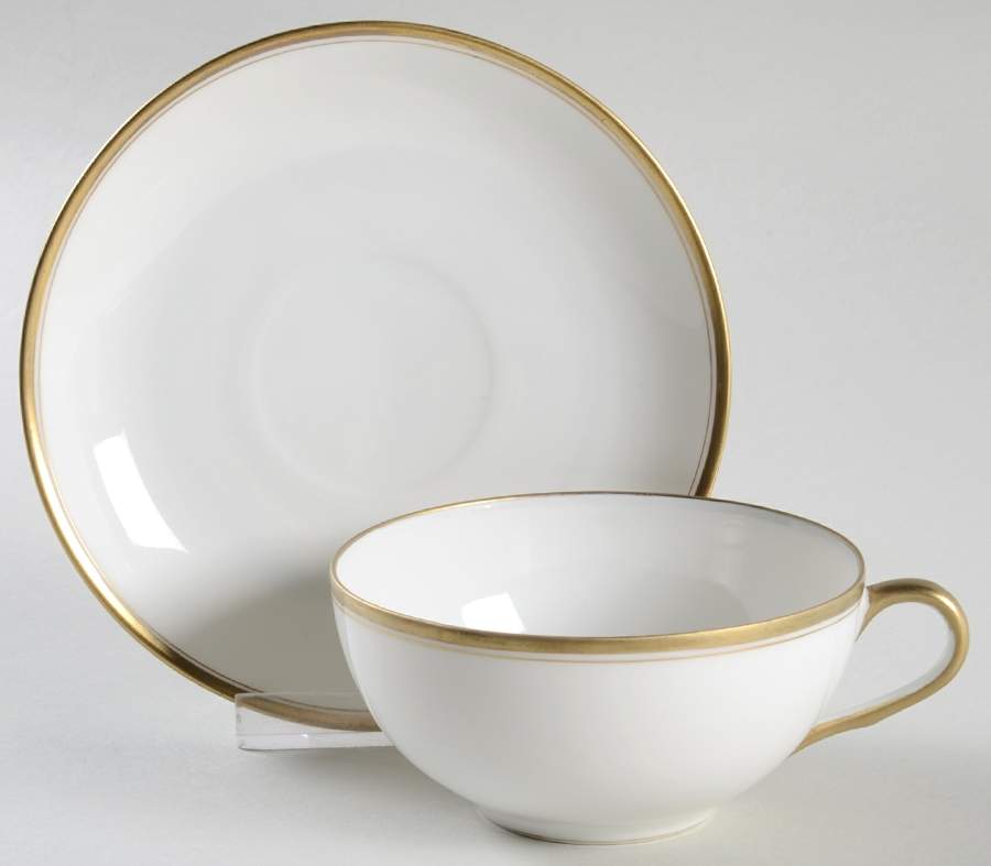 Waverly Flat Cup & Saucer Set by Noritake-1