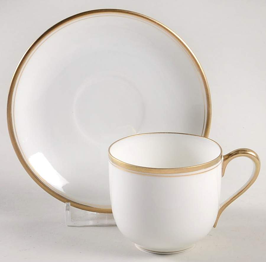 Waverly Flat Demitasse Cup & Saucer Set by Noritake-1