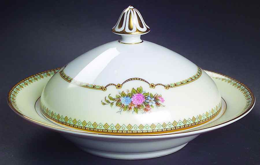 Wellsdale Round Covered Butter by Noritake-1