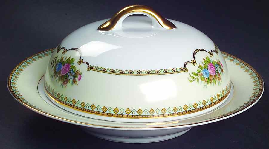 Wellsdale Round Covered Butter by Noritake-1