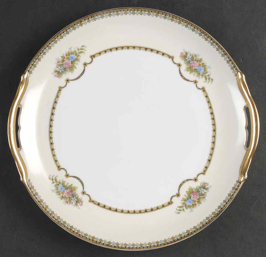 Wellsdale Handled Cake Plate by Noritake-1