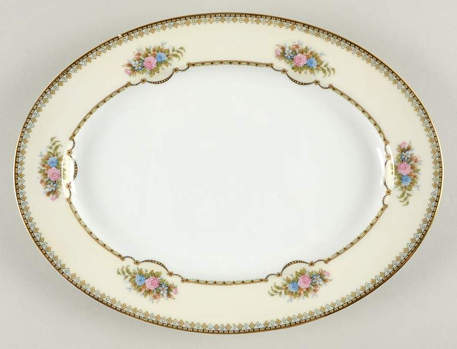 Wellsdale 11" Oval Serving Platter by Noritake-1