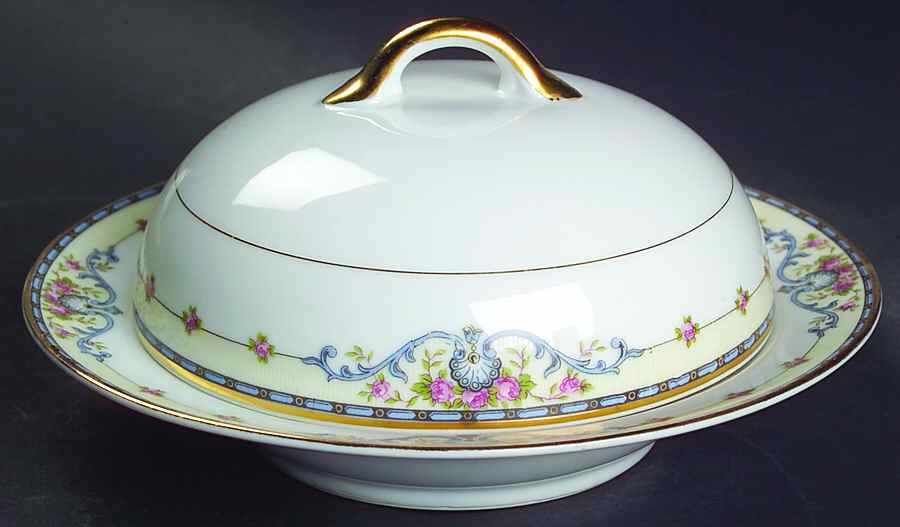 Wellesley Round Covered Butter by Noritake-1