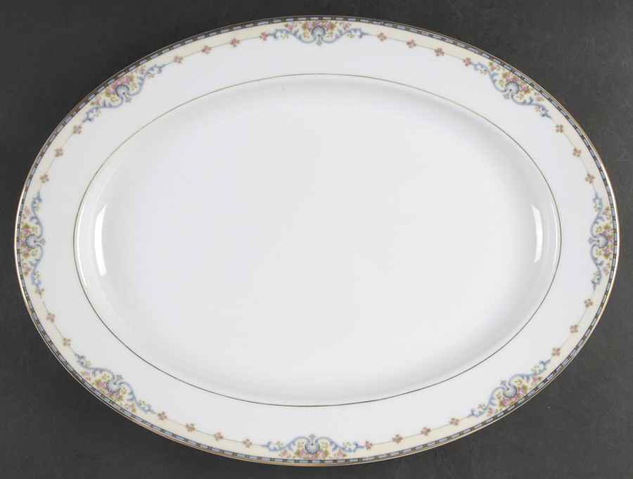Wellesley 16" Oval Serving Platter by Noritake-1