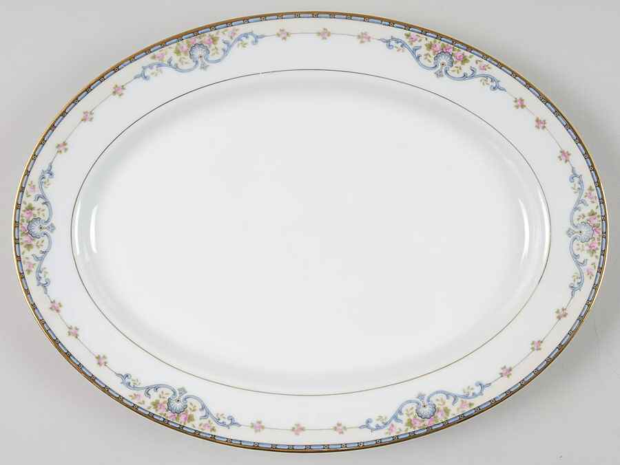 Wellesley 11" Oval Serving Platter by Noritake-1