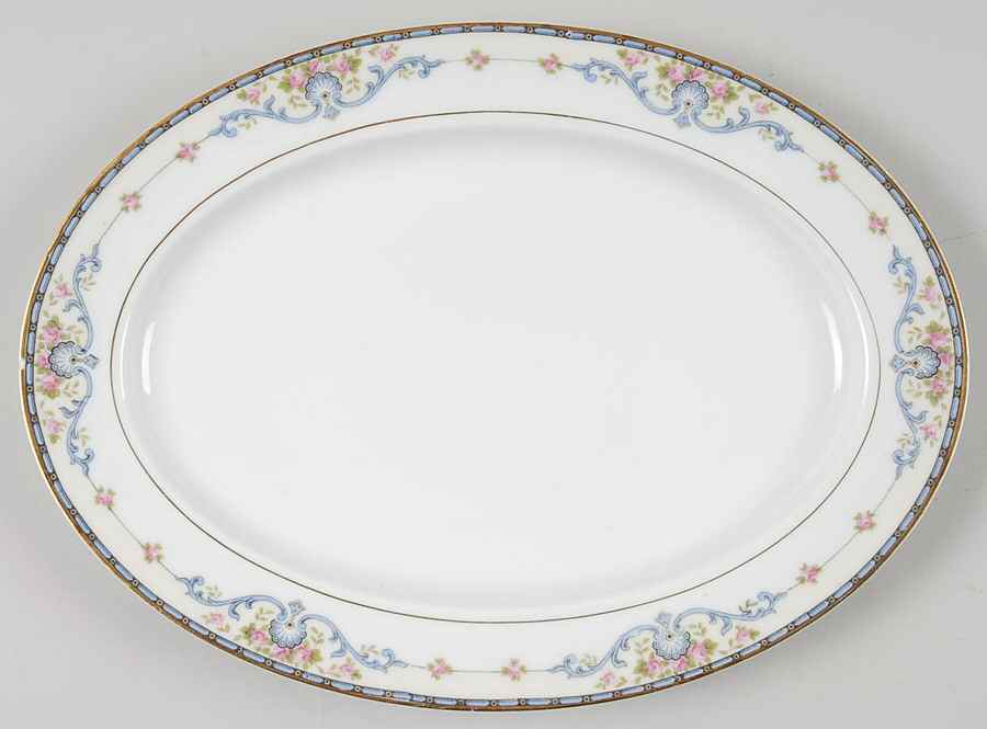 Wellesley 10" Oval Serving Platter by Noritake-1
