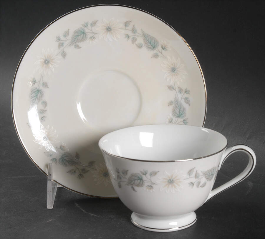 Wellesley Footed Cup & Saucer Set by Noritake-1
