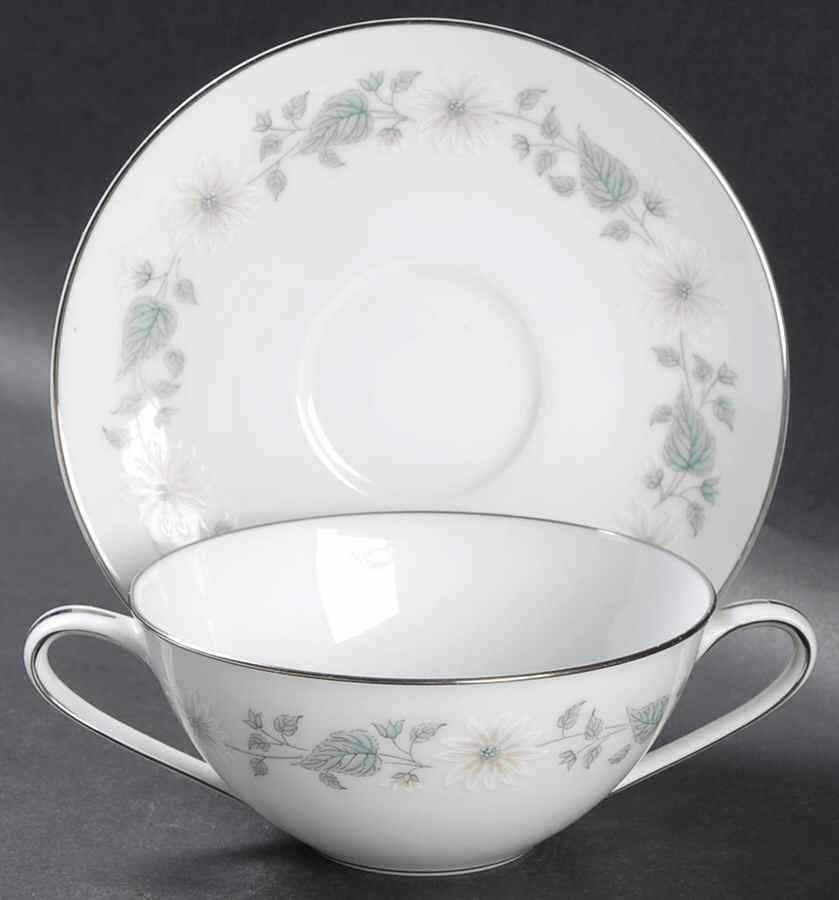 Wellesley Flat Cream Soup Bowl & Saucer Set by Noritake-1